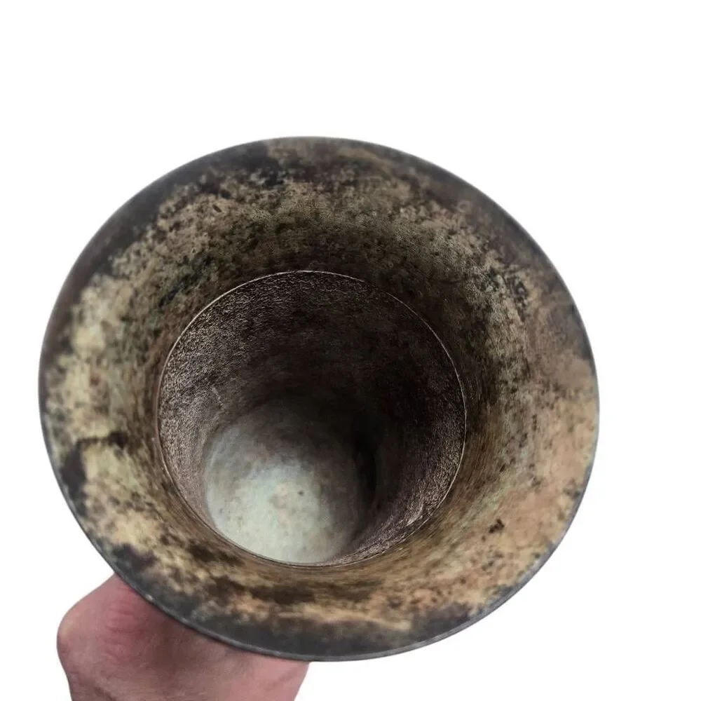 Vintage Brass Metal Vase 10